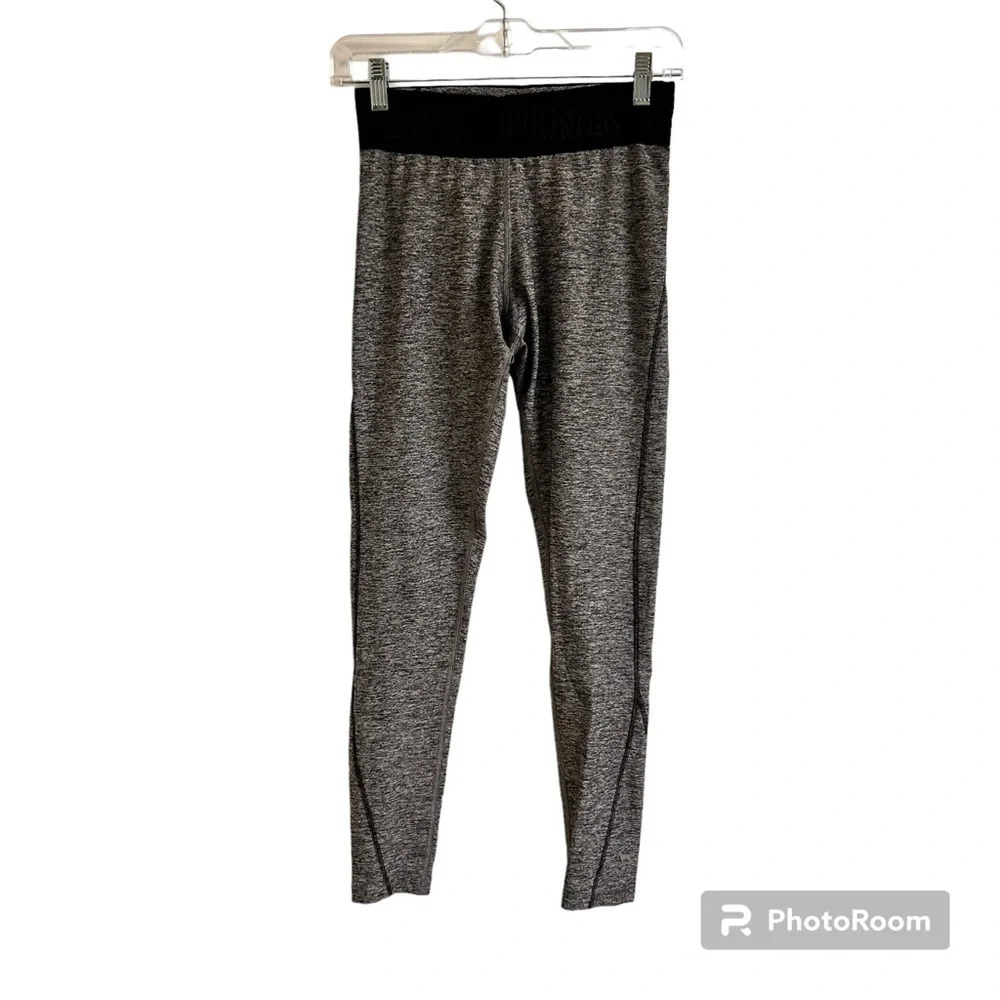 Victoria's Secret PINK Ultimate Legging Women’s Size Sm Heather Gray Logo Active